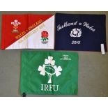 Very Rare President’s Presentation Touch Judge Flags (3): Each being one of just two made, and