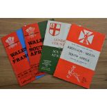 1968/9/70 Big Game Rugby Programmes (4): Wales v France at Cardiff in France’s Grand Slam 1967-8