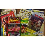 Leeds Utd football programme selection to include mainly away issues, also includes some homes