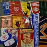 Selection of Football Pennants to include 1971 Chelsea, Arsenal (2), Liverpool 1960s, 1960s