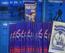 Selection of Portsmouth home football programmes from 1959/1960 to 1970/1971 to include 1960/61