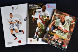 England v South Africa Rugby Programme (3): The Springboks at Twickenham 1997, 2008 and 2016,
