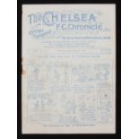 1927/1928 Chelsea v Hull City football programme 22 October 1928. Fair, view to assess.