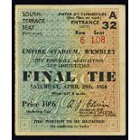 1950 FA Cup Final match ticket Liverpool v Arsenal. Good.