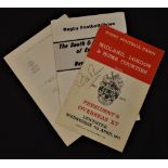 70s/80s Rugby Trio: Programme for the Midlands, London & Home Counties v RFU President’s Overseas XV