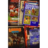 Selection of Leicester City home and away football programme s from 1960’s onwards good variation of