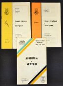 1961-69 Newport v The Big Three Rugby Programmes (3): Very good condition issues for the home