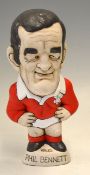 Welsh Rugby Ceramic Grogg Figure, approx 12” high, Phil Bennett