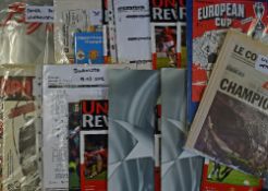 2001/2002 Manchester United Champions League football programmes to include Lille Metropole (h&a),