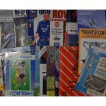 Selection of Football League Cup semi-final football programmes from 1968 to 2009 (not