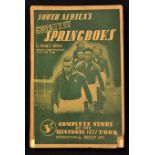 1937 Tour to New Zealand Book, ‘South Africa’s Greatest Springboks’: John Sacks’ 208pp tightly