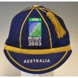 Rare 2003 England Rugby World Cup Participants Cap: Rare and historic, the attractive peaked honours