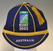 Rare 2003 England Rugby World Cup Participants Cap: Rare and historic, the attractive peaked honours