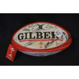 2018-19 Welsh Rugby Squad Signed Rugby Ball: New Gilbert official WRU full sized ball signed by