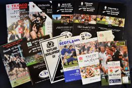 1993 NZ All Blacks UK Tour Rugby Programmes (11): All the issues from this big tour in Scotland
