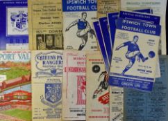 Selection of Assorted football programmes to include Bury homes 1953/54 Luton Town, Blackburn