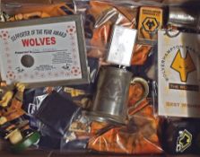 Collection of Wolverhampton Wanderers Football memorabilia to include 1998 Robbie Keane replica