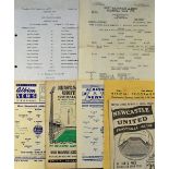 West Bromwich Albion reserves v Newcastle Utd 1960/61 football programmes - 1966/67 (scarce), plus