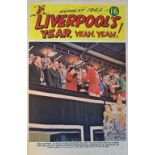 Liverpool 1965 FA Cup Final triumph recorded in newspaper style in a large hardback book. Good.