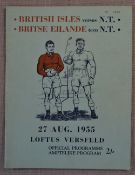 1955 British Lions v N Transvaal Rugby Programme: Large clean attractive 24 pp programme for this