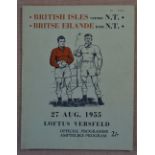 1955 British Lions v N Transvaal Rugby Programme: Large clean attractive 24 pp programme for this