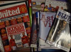 2009/2010 Manchester United football programme collection (25) homes including Champions League, (