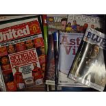 2009/2010 Manchester United football programme collection (25) homes including Champions League, (