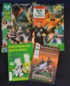 1992-94 Welsh Clubs v Tourists Rugby Programmes (4): Near mint issues for Neath v Australia (‘bag-