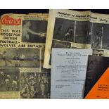 Wolverhampton Wanderers memorabilia to include 1950 Directors Report & Accounts, 1951/52 Official