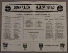 1976 South Africa v New Zealand All Blacks Test Rugby Programme: Clean neat 12pp issue from the