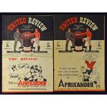 1947/1948 Manchester Utd v Liverpool, v Burnley football programmes - games played at Maine Road. (