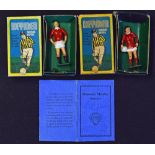 Hand Painted diecast football figures (Keyman series) George Best & Bobby Charlton plus a Honorary