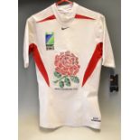 Rare 2003 England Rugby World Cup Commemorative Jersey: The England rugby jersey of the time with
