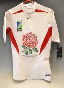 Rare 2003 England Rugby World Cup Commemorative Jersey: The England rugby jersey of the time with