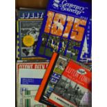Collection of Birmingham City home and away football programmes including 1975 Centenary Brochure,