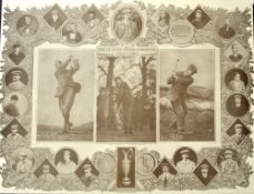 1910 50th Open Golf Championship Print – THE JUBILEE OF THE GOLFING CHAMPIONSHIP 1860-1910 -