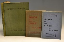Golf Song Books from 1904 onwards (3): R.R. Risk – “Songs of the Links” 1st ed 1919 with