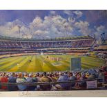 1998 England v Australia at the MCG Melbourne limited signed print: Limited 26/350 The Greatest