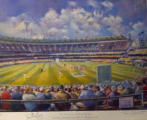 1998 England v Australia at the MCG Melbourne limited signed print: Limited 26/350 The Greatest
