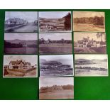 Selection of Scottish and English Golfing Postcards from 1910 onwards - Lossiemouth, Muirfield, Loch