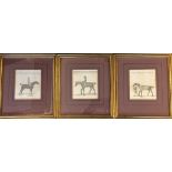 Early Horse Racing Etchings c.1750 – depicts ‘Little Driver the property of Mr Iofiah Marshall Won