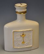 1997 Valderrama Ryder Cup Commemorative ceramic whisky decanter - white decanter with gilt trim, ltd