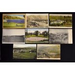 Collection of Canadian, Mexico, South America and New Zealand golf club and golf course postcards