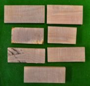 7x Ramshorn assorted pieces – for golf club sole inserts