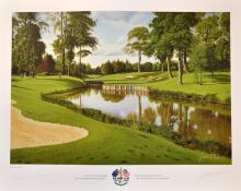 Baxter, Graeme signed 2001 Postponed Ryder Cup golf print: – “ 2001 The Belfry 10th Green” signed by