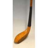 F. H Ayres golden beech wood longnose driver c.1890 fitted with a replaced shaft with Bussey