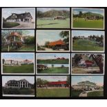 Collection of early USA Golf club colour postcards from 1907 onwards (12) - Mohawk golf clubhouse