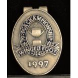 1997 U.S. PGA Championship winged foot Players Money Clip: Played at New York State GC. won by Davis