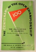1960 Official Centenary Open Golf Championship programme – played at St Andrews won by Kel Nagle –