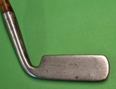 Rare James Kinnell Patent hosel blade putter made by Tom Stewart – the head stamped Kinnell’s Patent